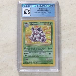 Nidoking Pokémon Holo 11/102 Base Set 1999 CGC 6.5